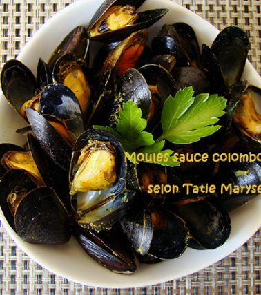 Recette des MOULES au COLOMBO de Tatie Maryse