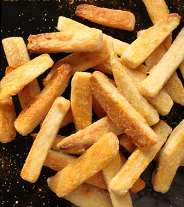 Recette des FRITES d'IGNAME au four, selon Tatie Maryse