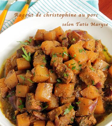 Recette du RAGOÛT DE CHRISTOPHINE, selon Tatie Maryse