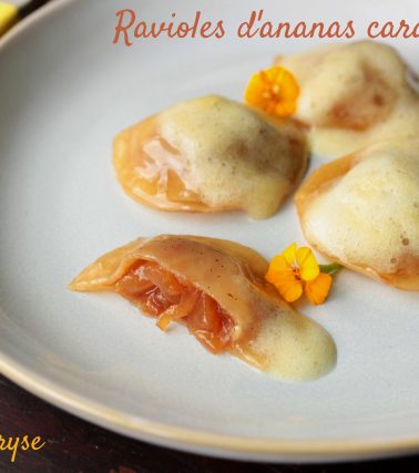 Recette des RAVIOLES d'ANANAS caramélisé, by Tatie Maryse