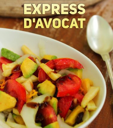 Recette de la SALADE express d'AVOCAT, selon TaTie Maryse