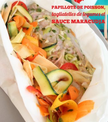 🎥 Recette de la Papillote de poisson et tagliatelles de légumes, by Katreen