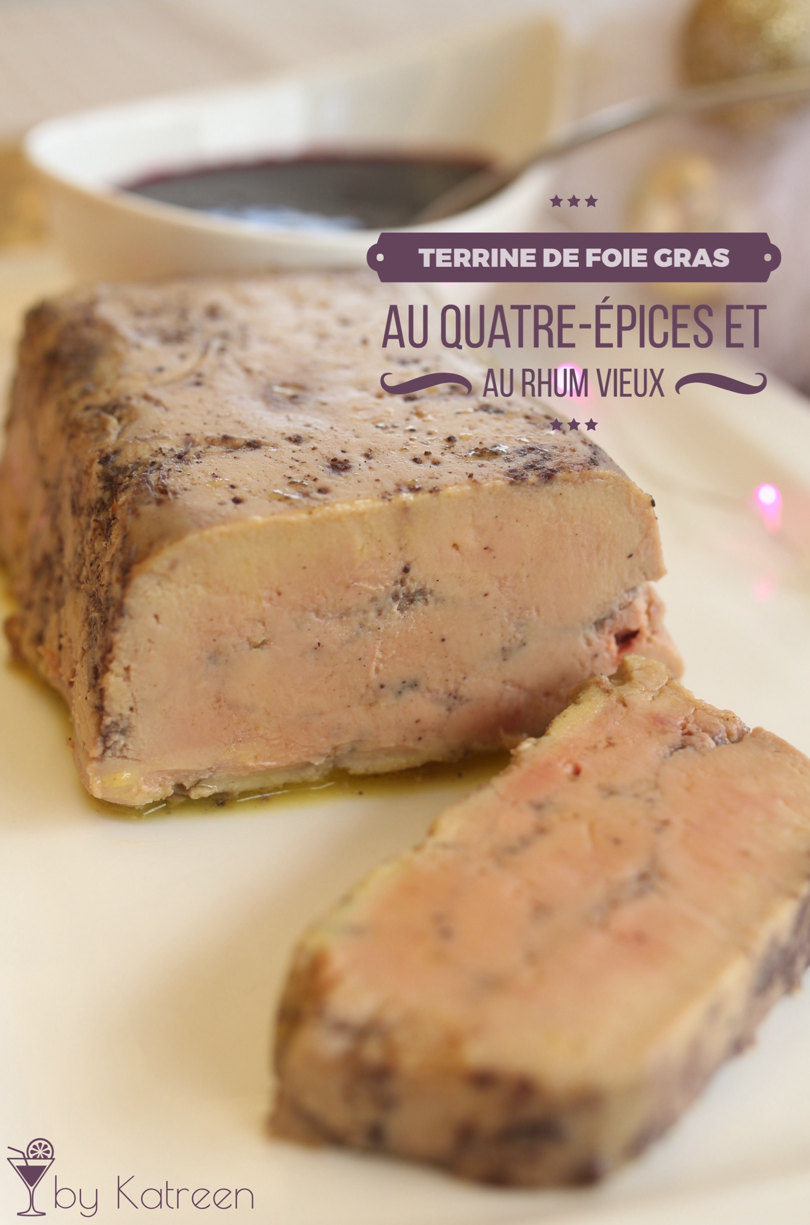 Recette de Terrine de foie gras à l'Armagnac, pain d'épices et poires rôties