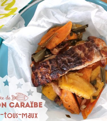 Recette de la PAPILLOTE de SAUMON Caraïbe à l’à-tous-maux, by Katreen