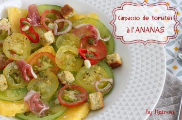 carpaccio tomate ananas