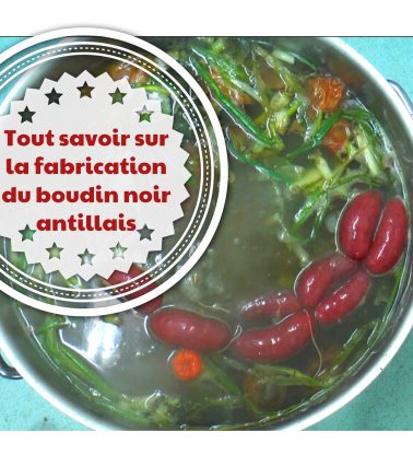 La fabrication du boudin noir antillais