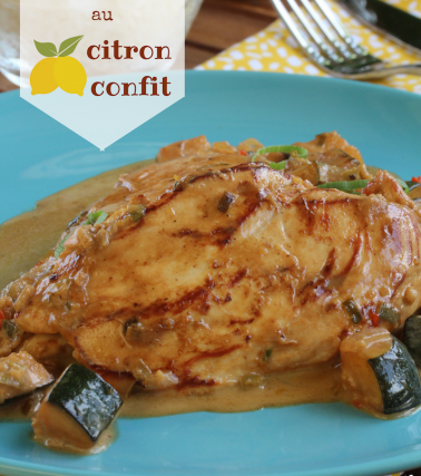 Escalopes de POULET au CITRON confit, selon Katreen