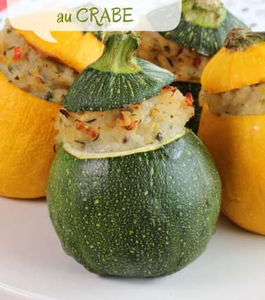 Recette des COURGETTES farcies au CRABE, selon Katreen