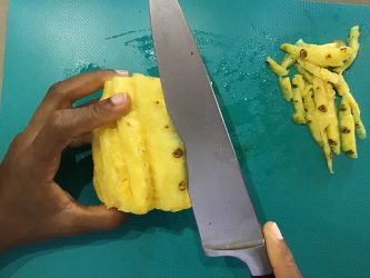 ananas rôti au shrubb Martinique