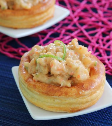 Recette des VOL-AU-VENT à la crevette, selon Katreen