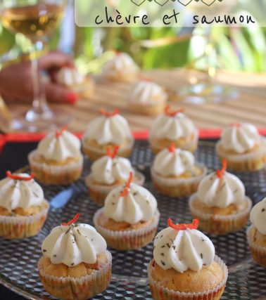 Recette Tatie Maryse des mini CUPCAKES CHÈVRE et SAUMON