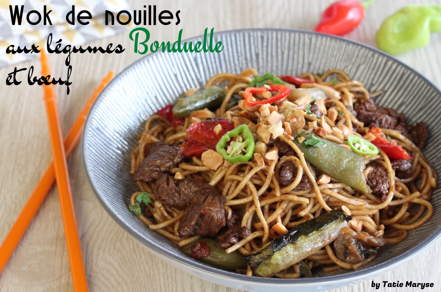 Recette Du WOK De Nouilles Aux LÉGUMES Et BŒUF - By Cassie