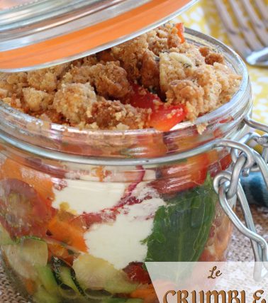 Recette du CRUMBLE de CRUDITÉS, selon Katreen