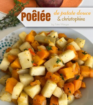 Recette de la POÊLÉE de patate douce & christophine - Tatie Maryse