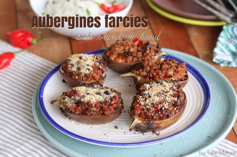 Recette Des AUBERGINES FARCIES à La Viande - By Tatie Maryse