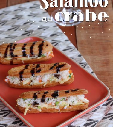 Recettes des SALAMBOS au CRABE, de savoureux éclairs salés selon Katreen