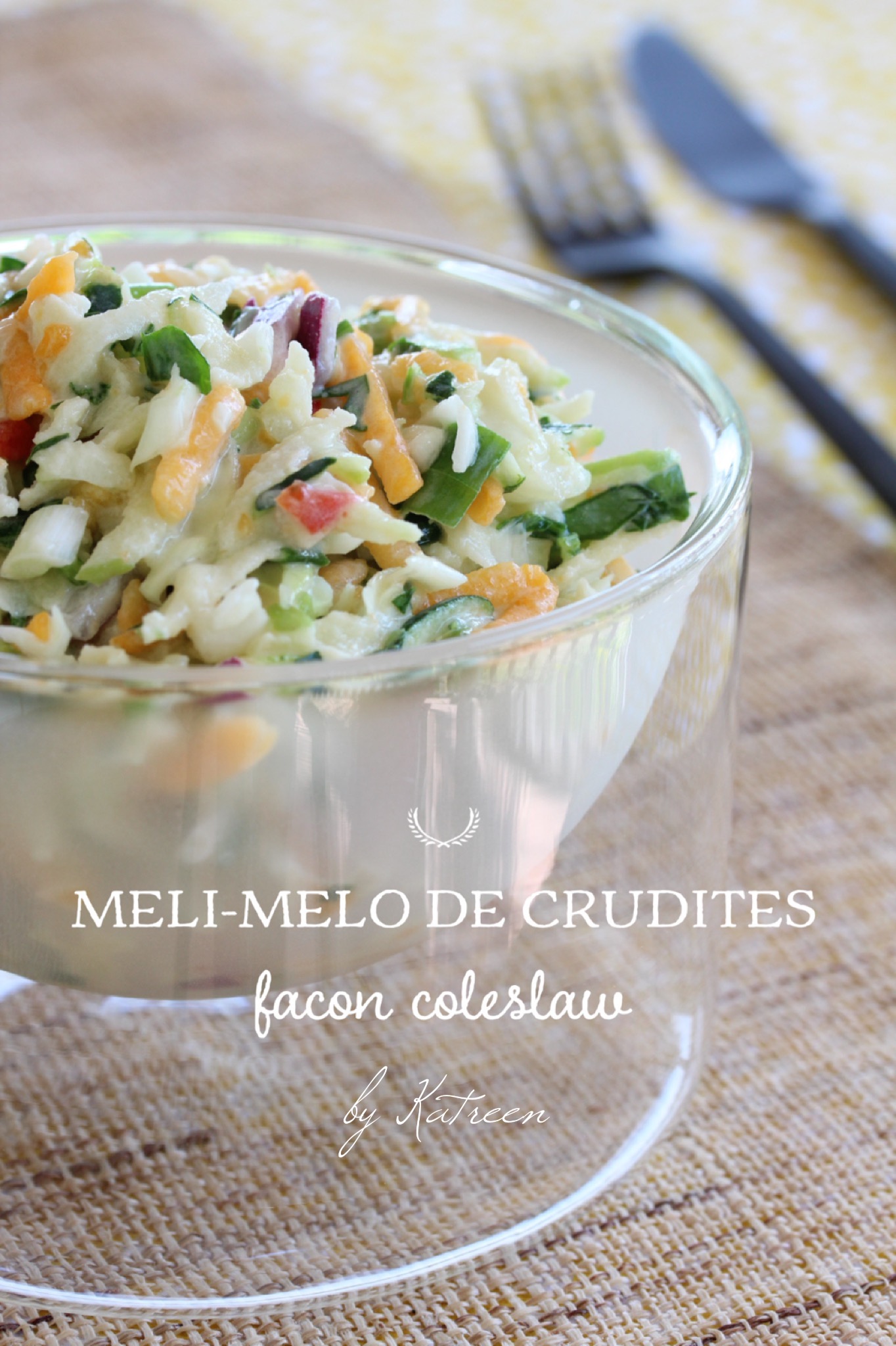 Méli mélo de crudités façon coleslaw