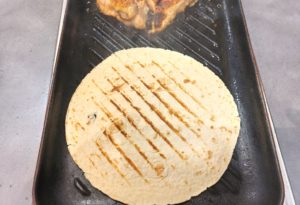 tortilla de blé grillée