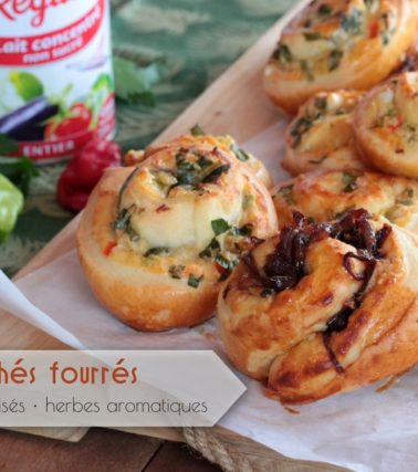 Recette des PAINS briochés FOURRÉS aux herbes - by Tatie Maryse