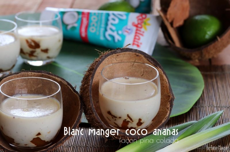 Blanc manger pinacolada guadeloupe