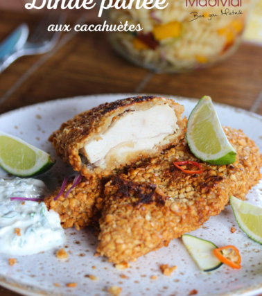 Escalope de DINDE panée aux CACAHUÈTES Madivial, selon Tatie Maryse